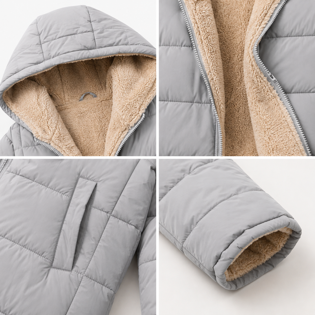 Women's Reversible Hooded Puffer Jacket