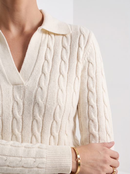 Women's Classic Cable Knit Jumper