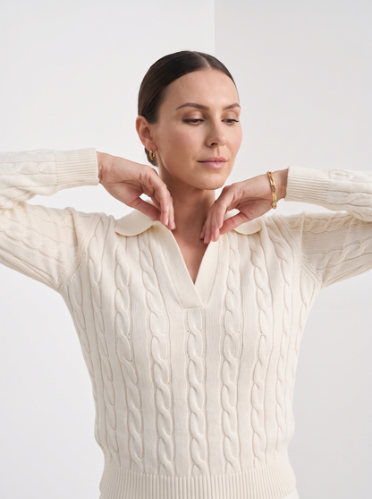 Women's Classic Cable Knit Jumper