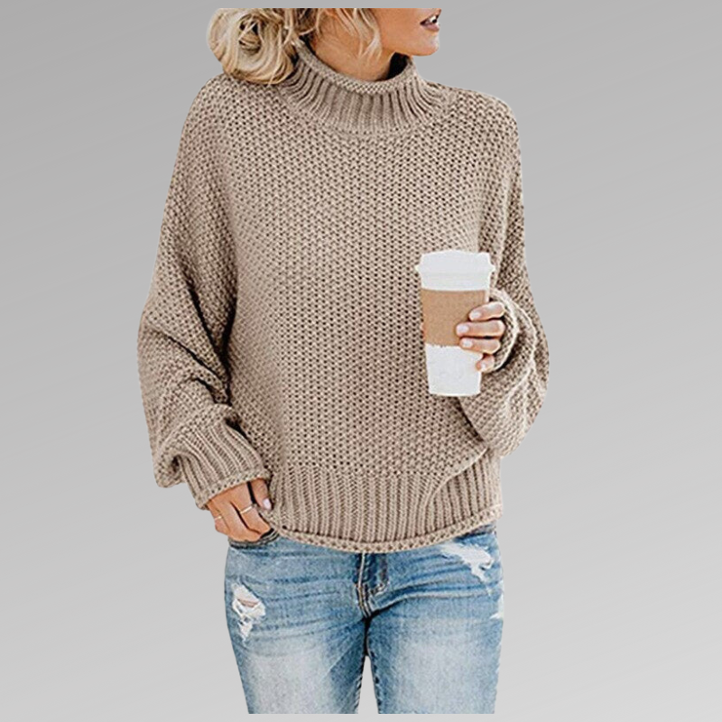 Soft Knitted Jumper – Comfortable Everyday Style — Beige