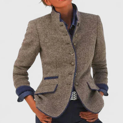 Button-Front Cardigan for Smart-Casual Everyday Wear — Karamell