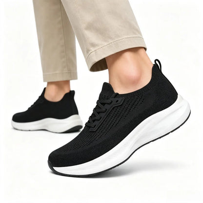 Knit Walking Shoes with Spacious Toe Box