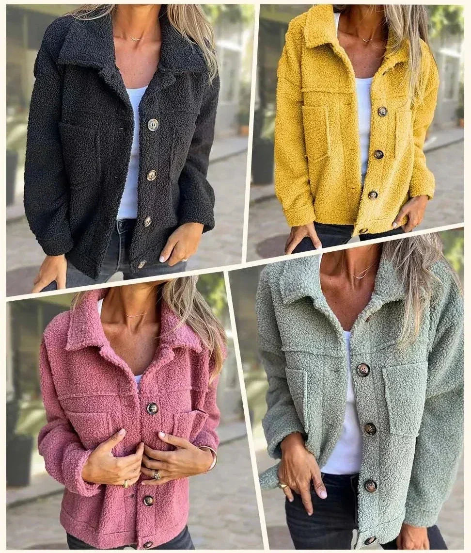 Cosy Relaxed Fit Casual Jacket with Pockets