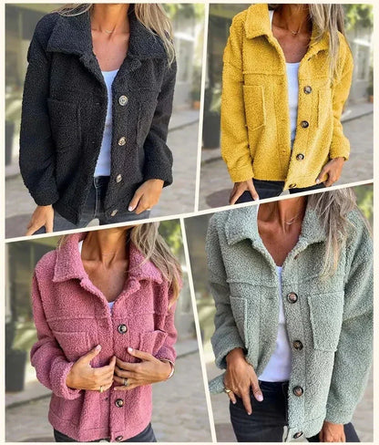 Cosy Relaxed Fit Casual Jacket with Pockets