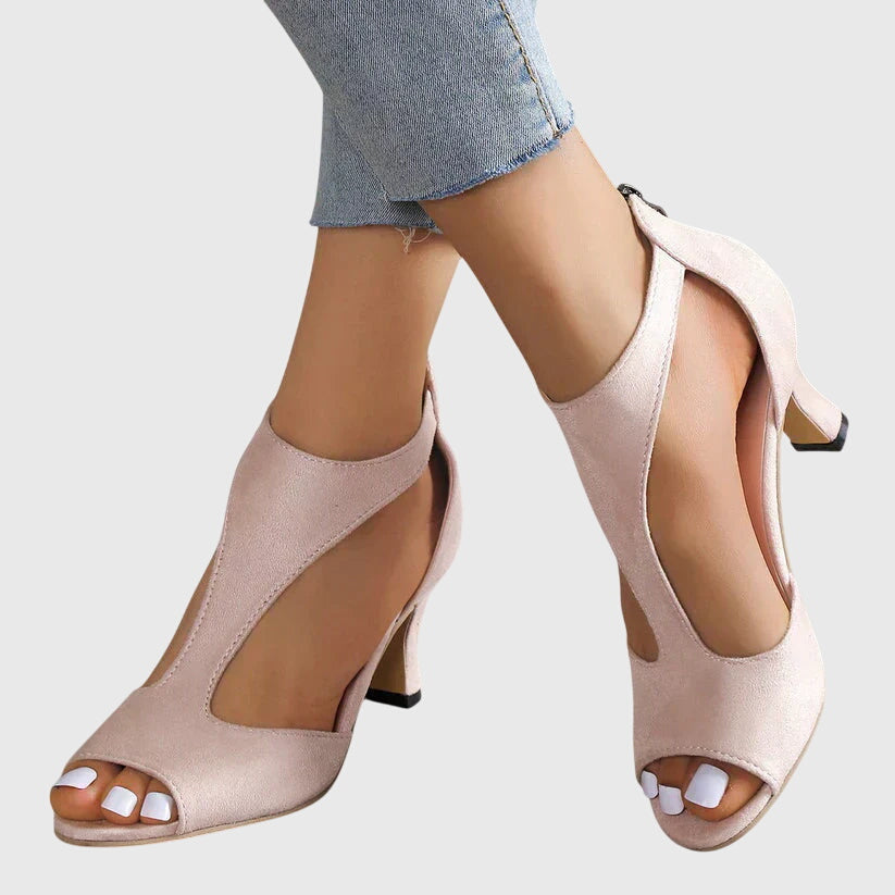 Comfortable Block Heel Shoes for Everyday Wear — Pink