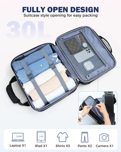 Organised Laptop Trolley Bag with Smooth Wheels