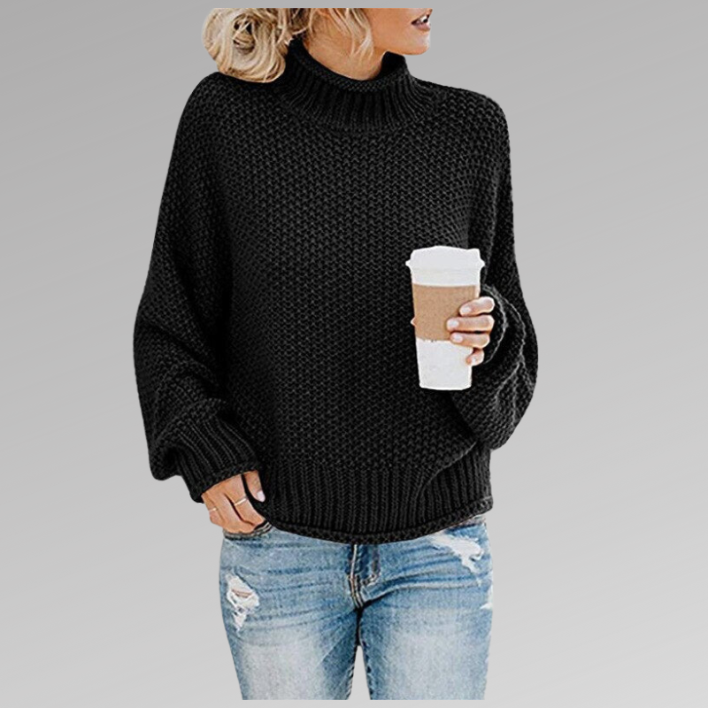 Soft Knitted Jumper – Comfortable Everyday Style — Black