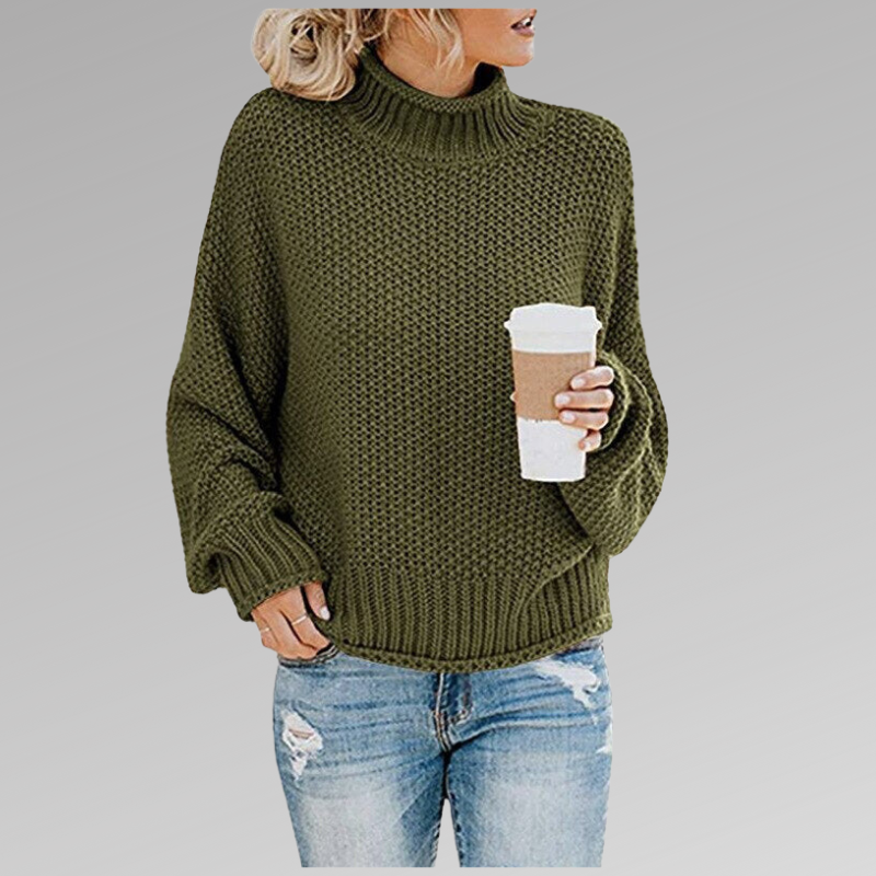 Soft Knitted Jumper – Comfortable Everyday Style — Green