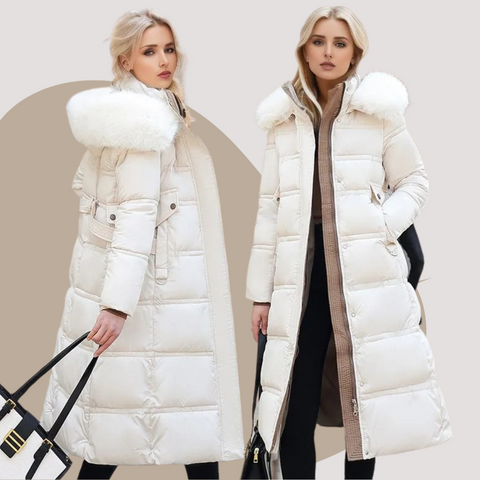 Warm Winter Parka Coat with Cosy Trimmed Hood