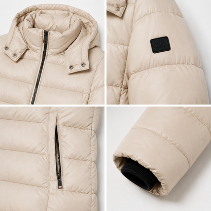 Women's Hooded Quilted Padded Puffer Jacket