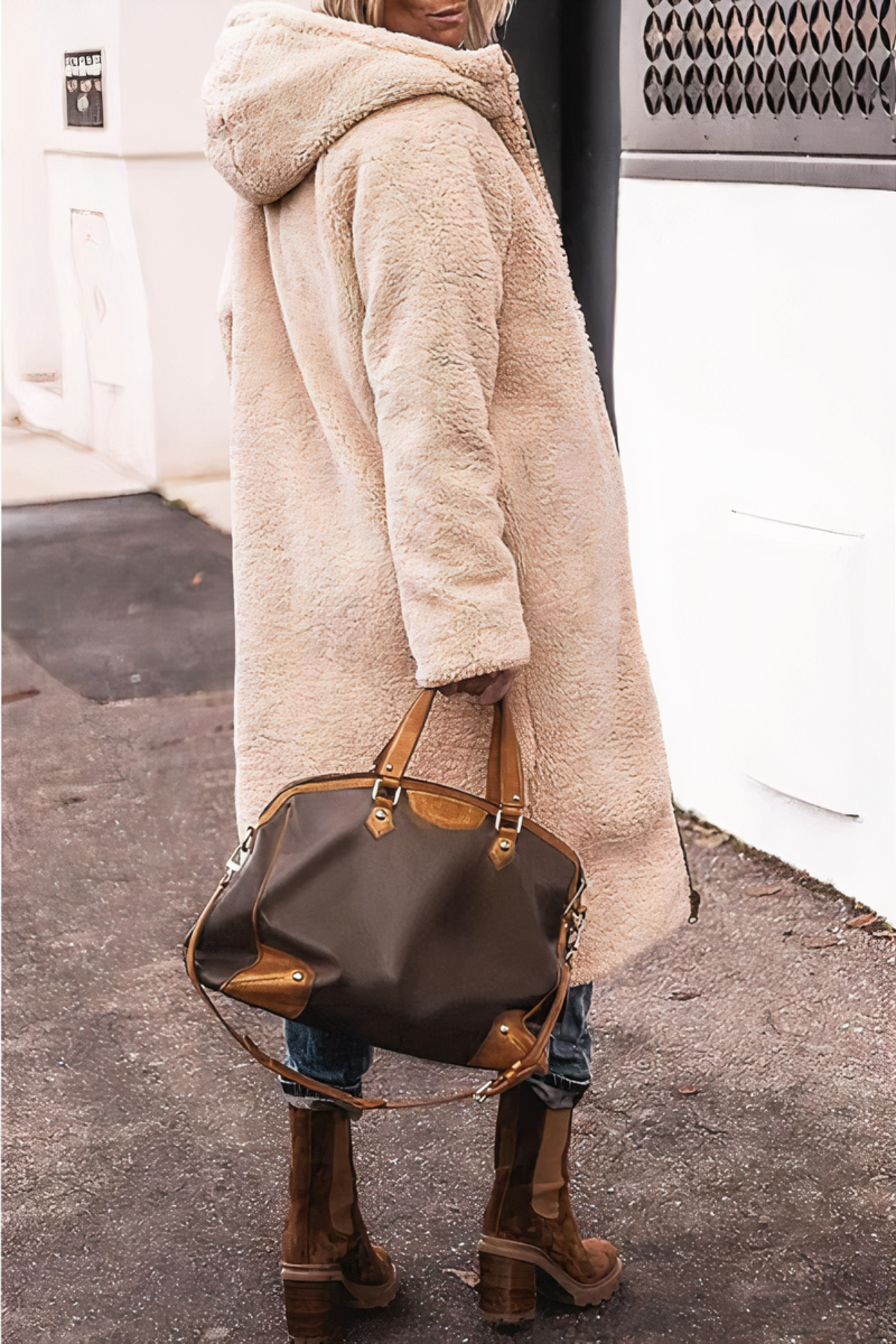 Long Padded Coat with Soft Lining for Everyday Warmth