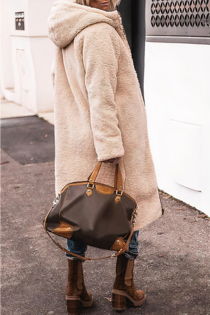 Long Padded Coat with Soft Lining for Everyday Warmth