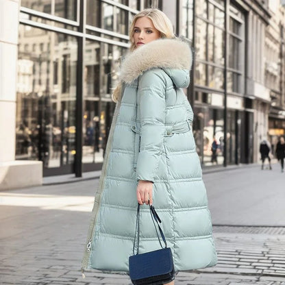 Warm Winter Parka Coat with Cosy Trimmed Hood