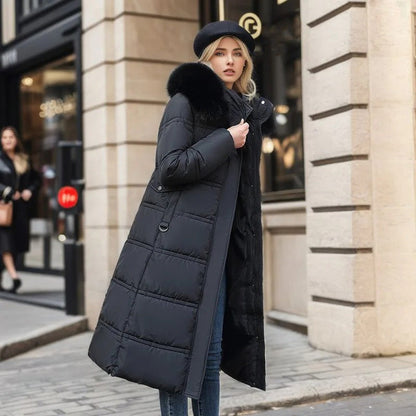 Warm Winter Parka Coat with Cosy Trimmed Hood