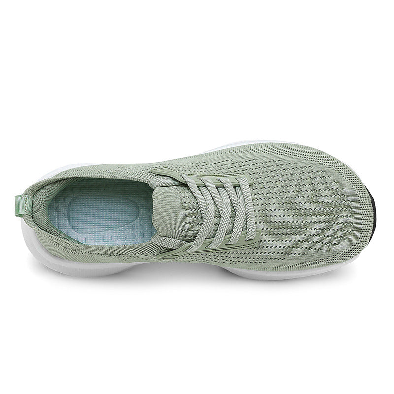 Knit Walking Shoes with Spacious Toe Box