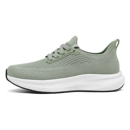 Knit Walking Shoes with Spacious Toe Box