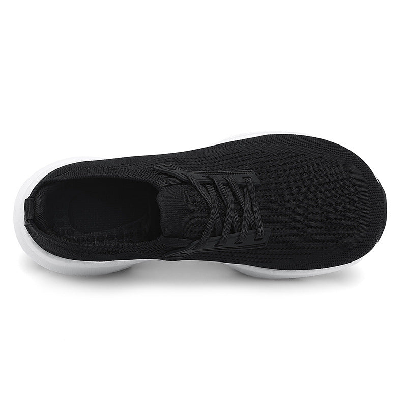 Knit Walking Shoes with Spacious Toe Box