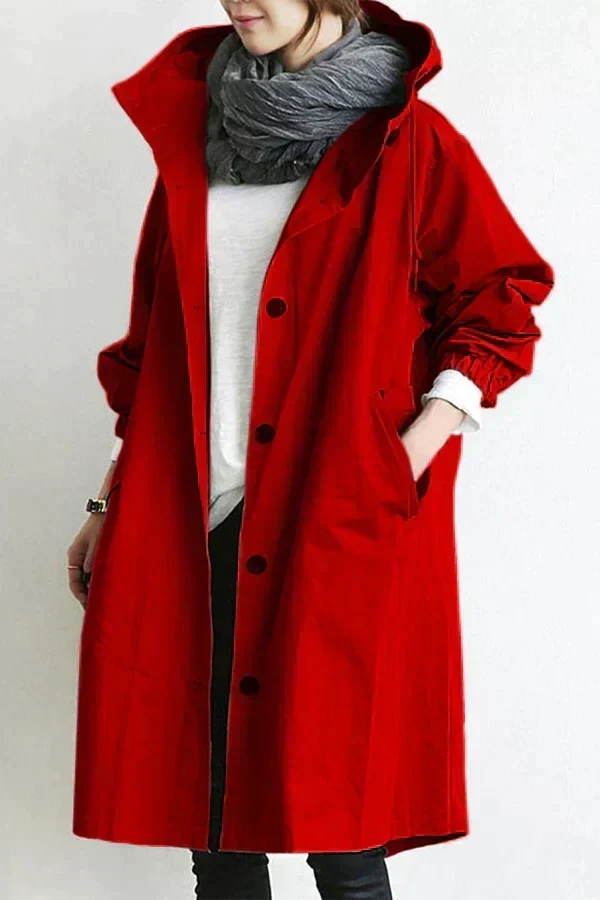 Waterproof Breathable Hooded Raincoat for Women