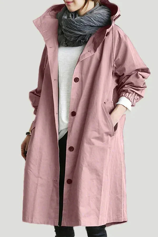 Waterproof Breathable Hooded Raincoat for Women