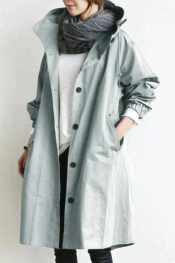 Waterproof Breathable Hooded Raincoat for Women
