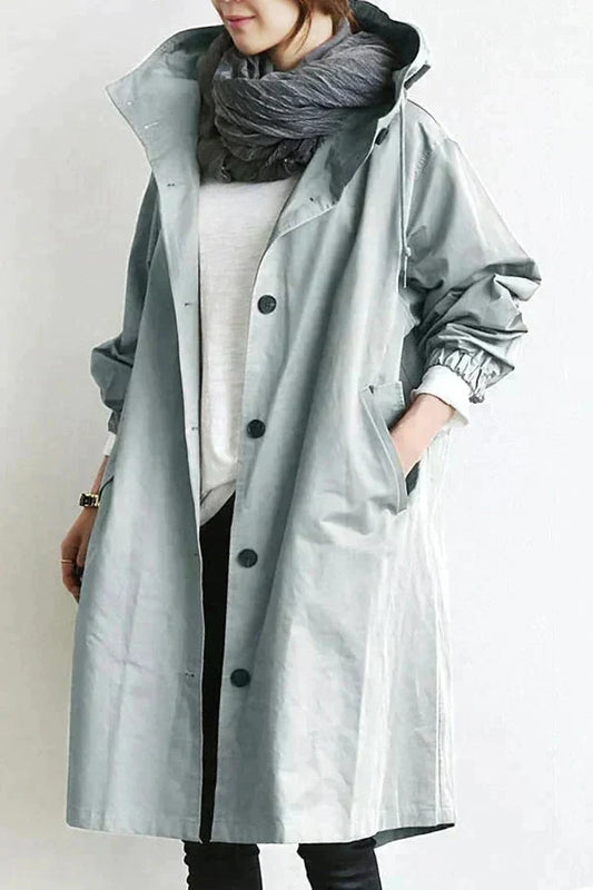 Waterproof Breathable Hooded Raincoat for Women