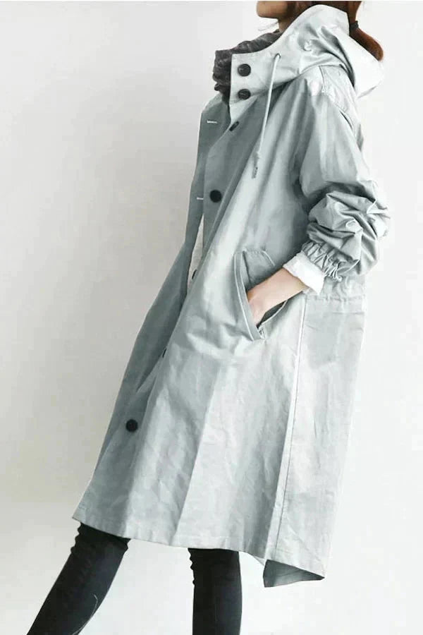 Waterproof Breathable Hooded Raincoat for Women