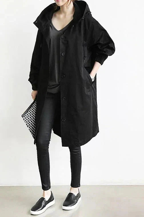 Waterproof Breathable Hooded Raincoat for Women