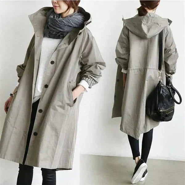 Waterproof Breathable Hooded Raincoat for Women