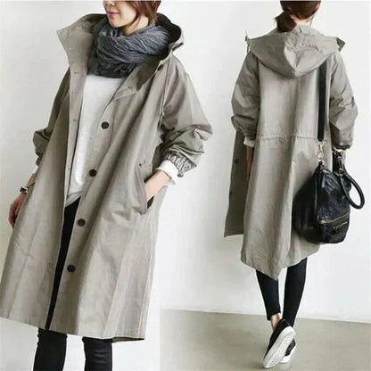 Waterproof Breathable Hooded Raincoat for Women