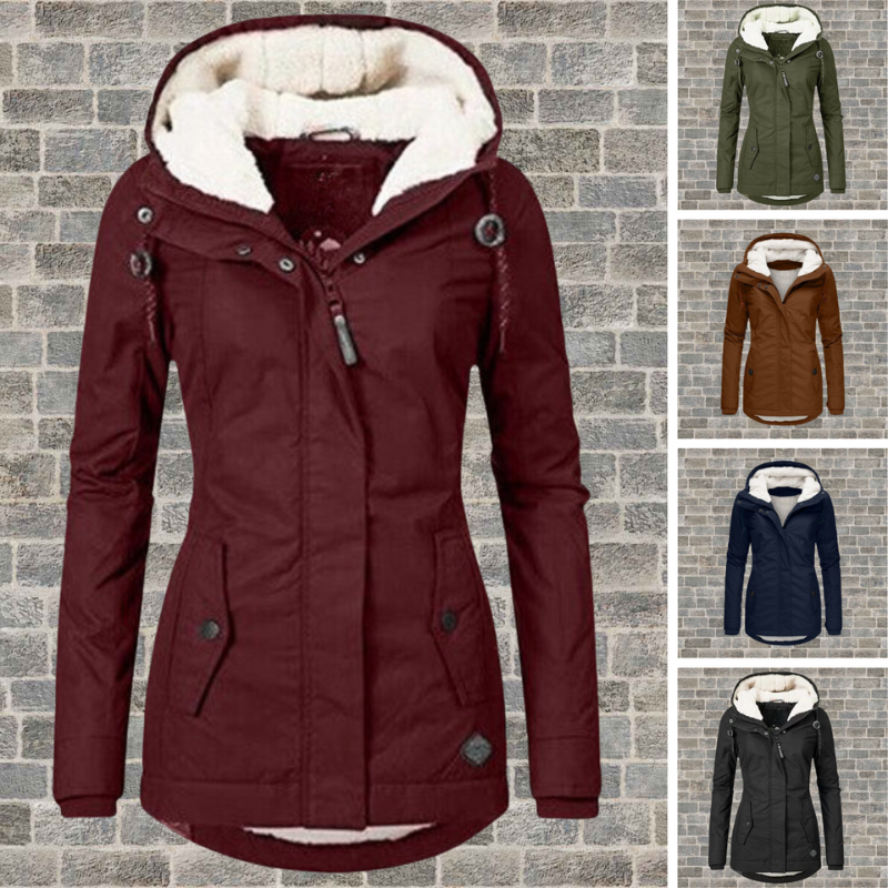 Hooded Winter Coat with Cosy Padded Lining