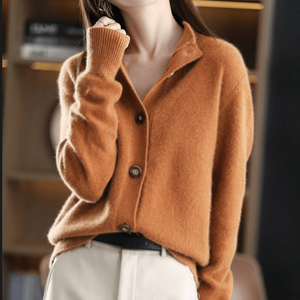 Soft Knit Cardigan – Everyday Comfort & Style — Orange