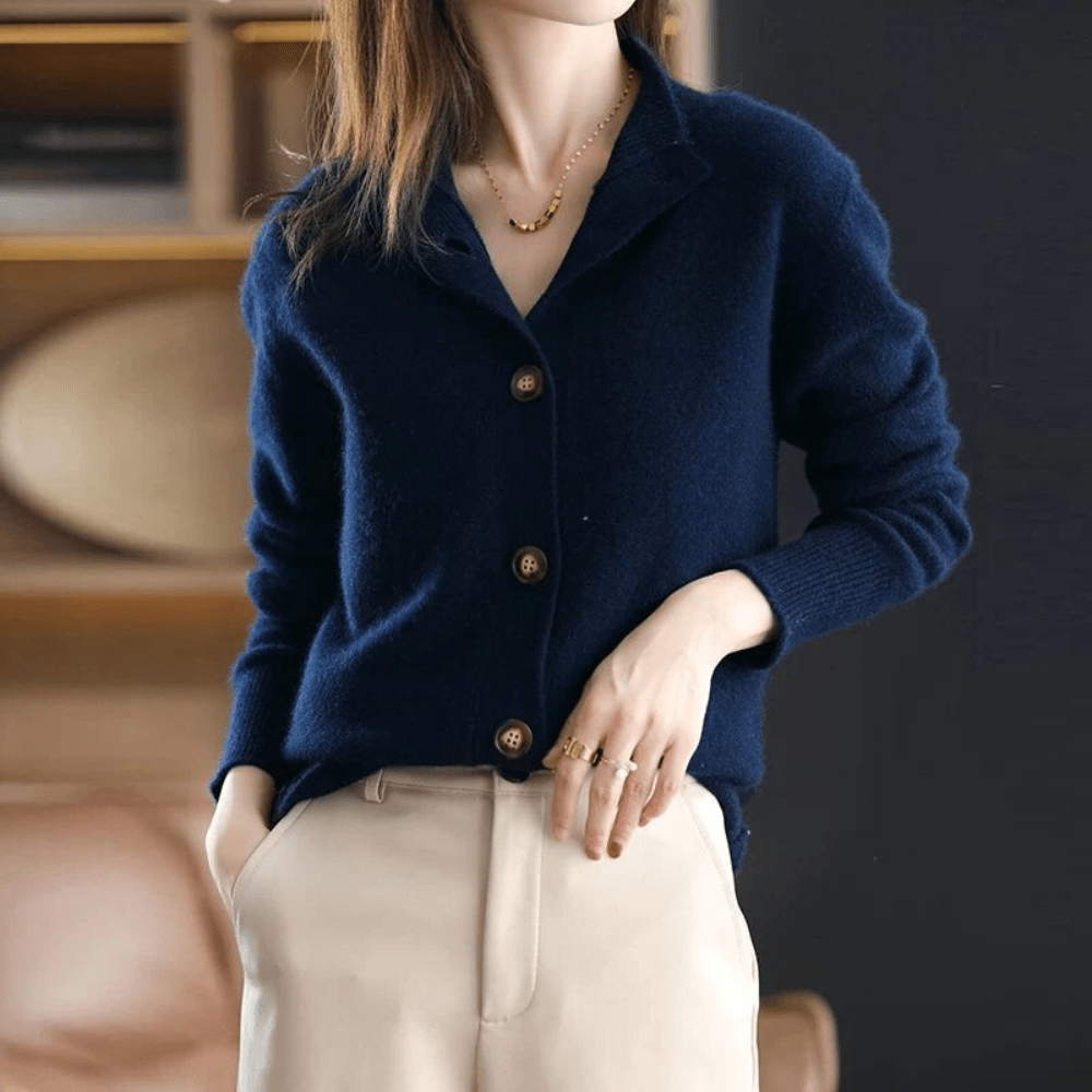 Women's Knit Long Sleeve Open Front Cardigan
