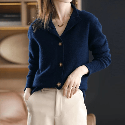 Women's Knit Long Sleeve Open Front Cardigan