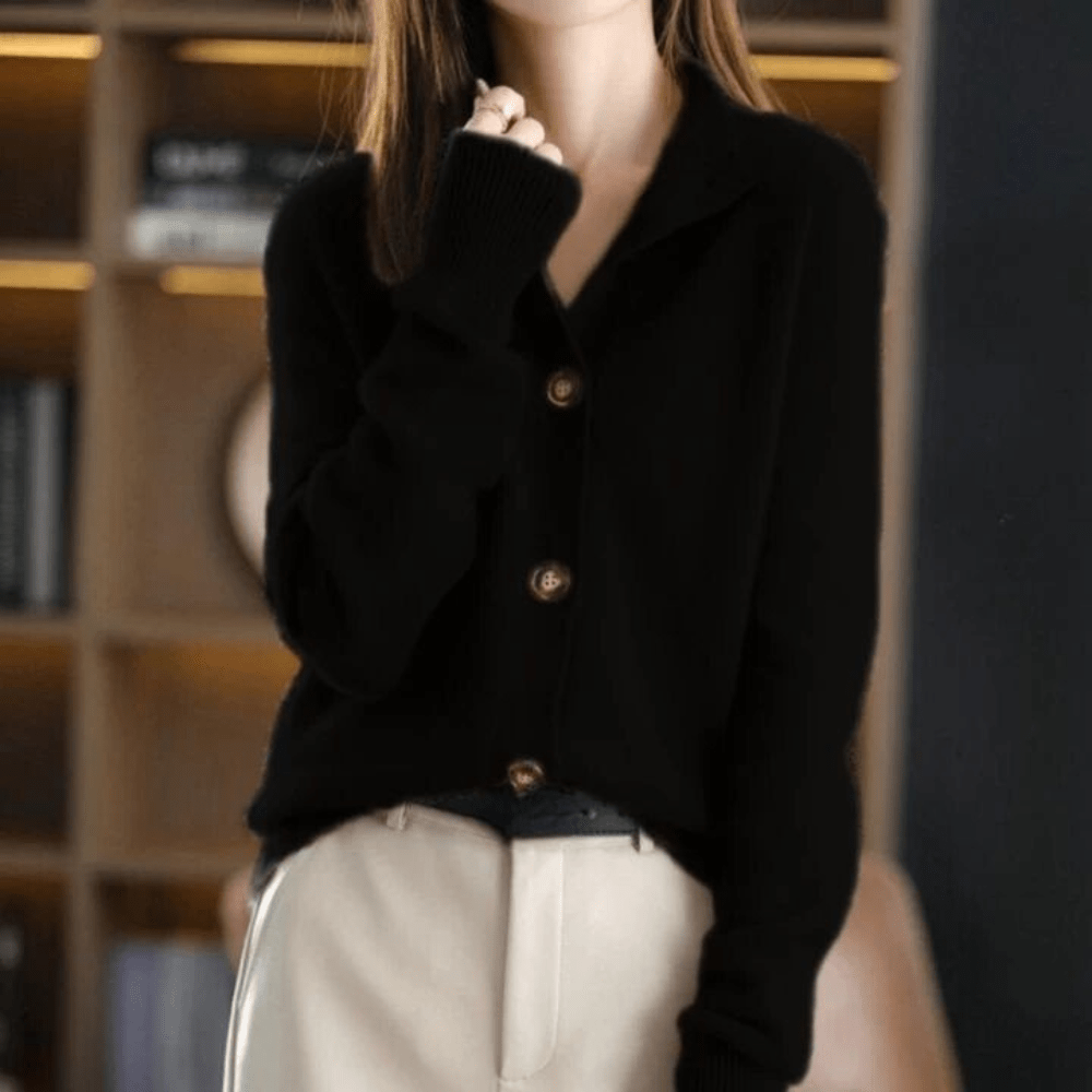 Soft Knit Cardigan – Everyday Comfort & Style — Black
