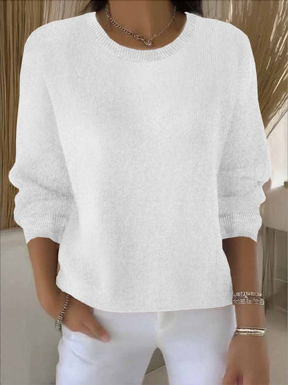 Women's Oversized Knit Round Neck Jumper