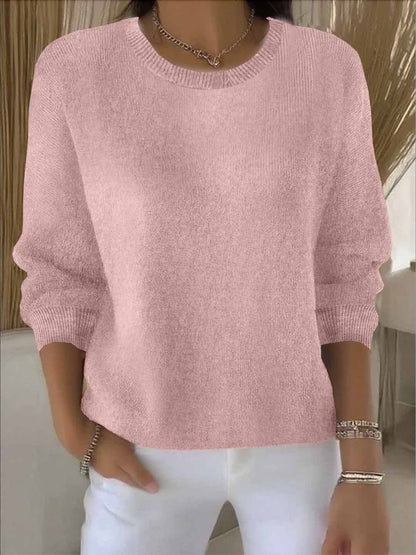 Women's Oversized Knit Round Neck Jumper