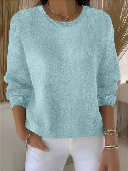 Women's Oversized Knit Round Neck Jumper