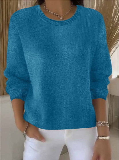 Women's Oversized Knit Round Neck Jumper