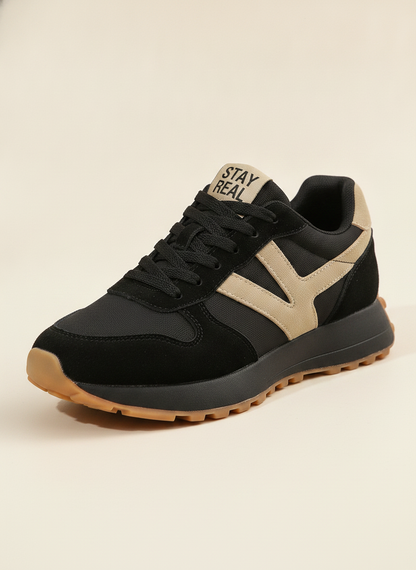 Retro-Inspired Trainers with Cushioned Sole for Daily Wear