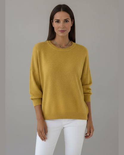 Oversized Knit Round Neck Jumper for Everyday Comfort