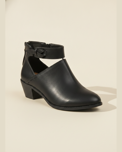 Women's Almond Toe Braided Strap Ankle Boots