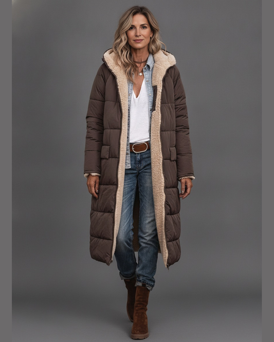 Women's Reversible Hooded Puffer Jacket