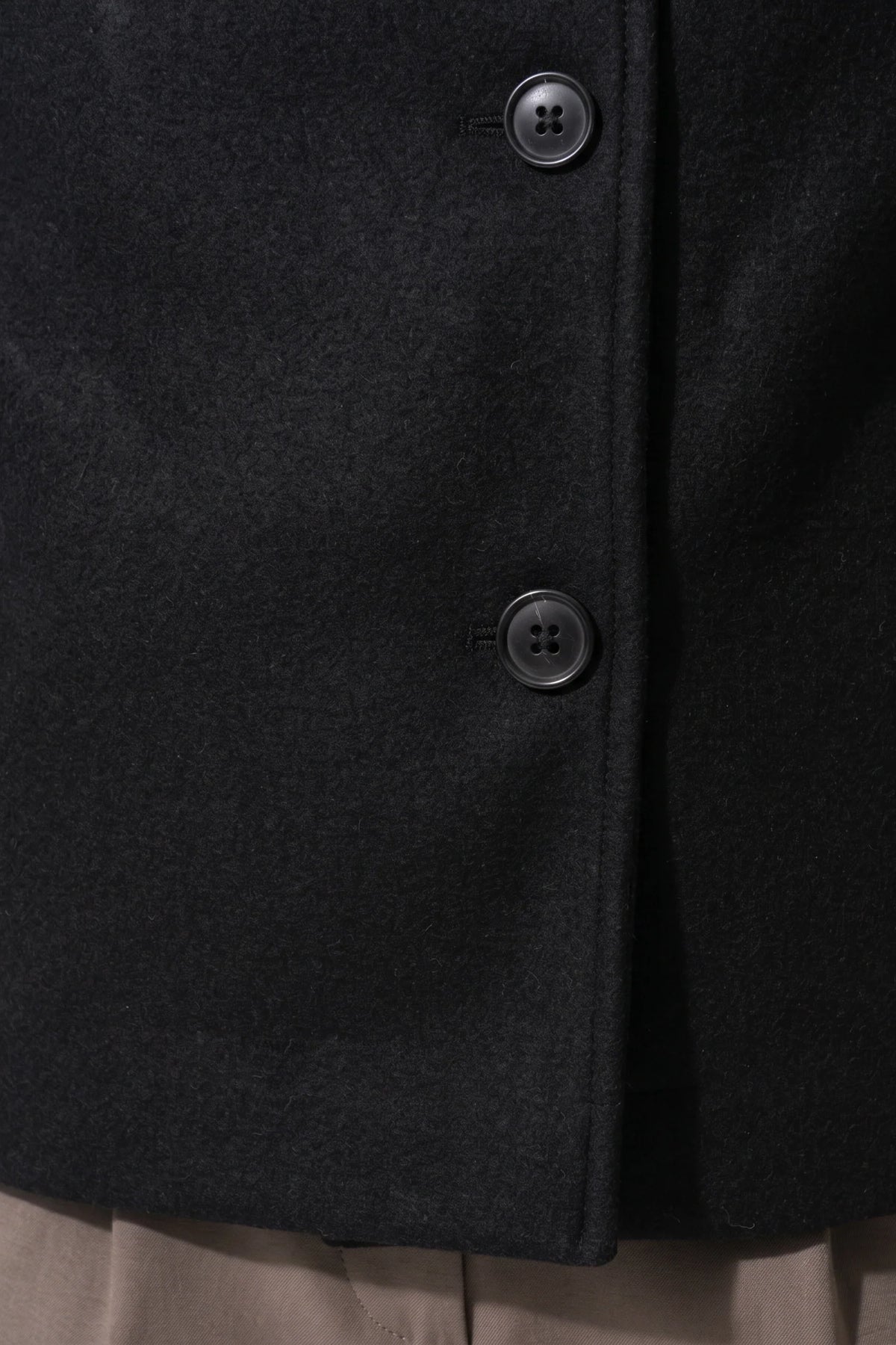 Women's Button-Up High Collar Short Coat