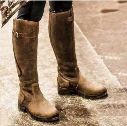 Waterproof Ankle Boots with Cushioned Sole — Brown