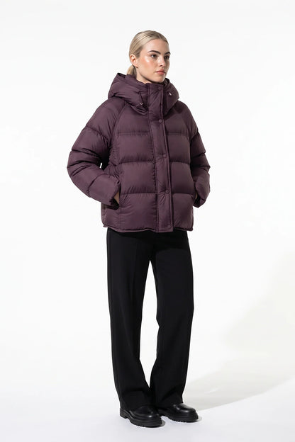 Women's Cropped Hooded Puffer Jacket