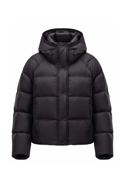 Women's Cropped Hooded Puffer Jacket