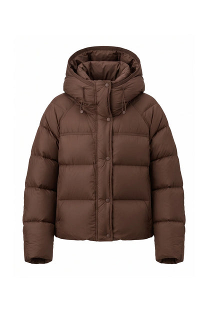 Women's Cropped Hooded Puffer Jacket