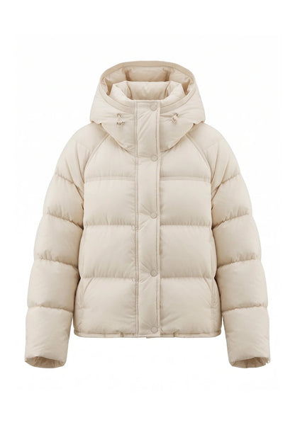 Women's Cropped Hooded Puffer Jacket