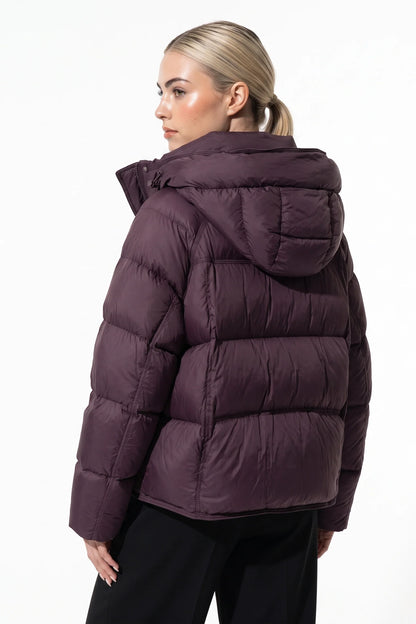Women's Cropped Hooded Puffer Jacket