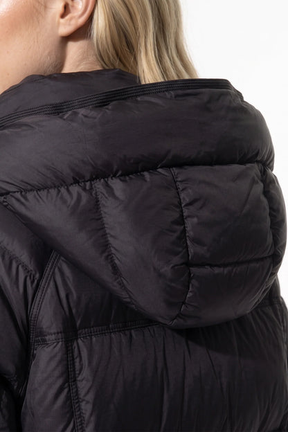Women's Cropped Hooded Puffer Jacket